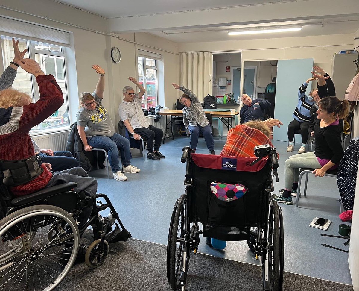 HeadwayBath's tweet photo. We’re currently running yoga sessions, with the brilliant @KaraYogaDance who has tailored and adapted the sessions to suit all abilities. Clients are really enjoying + feeling the benefits!Huge thanks to @wesportap  #sportengland - This work wouldn’t be possible without them! https://t.co/Z14DSmORG6