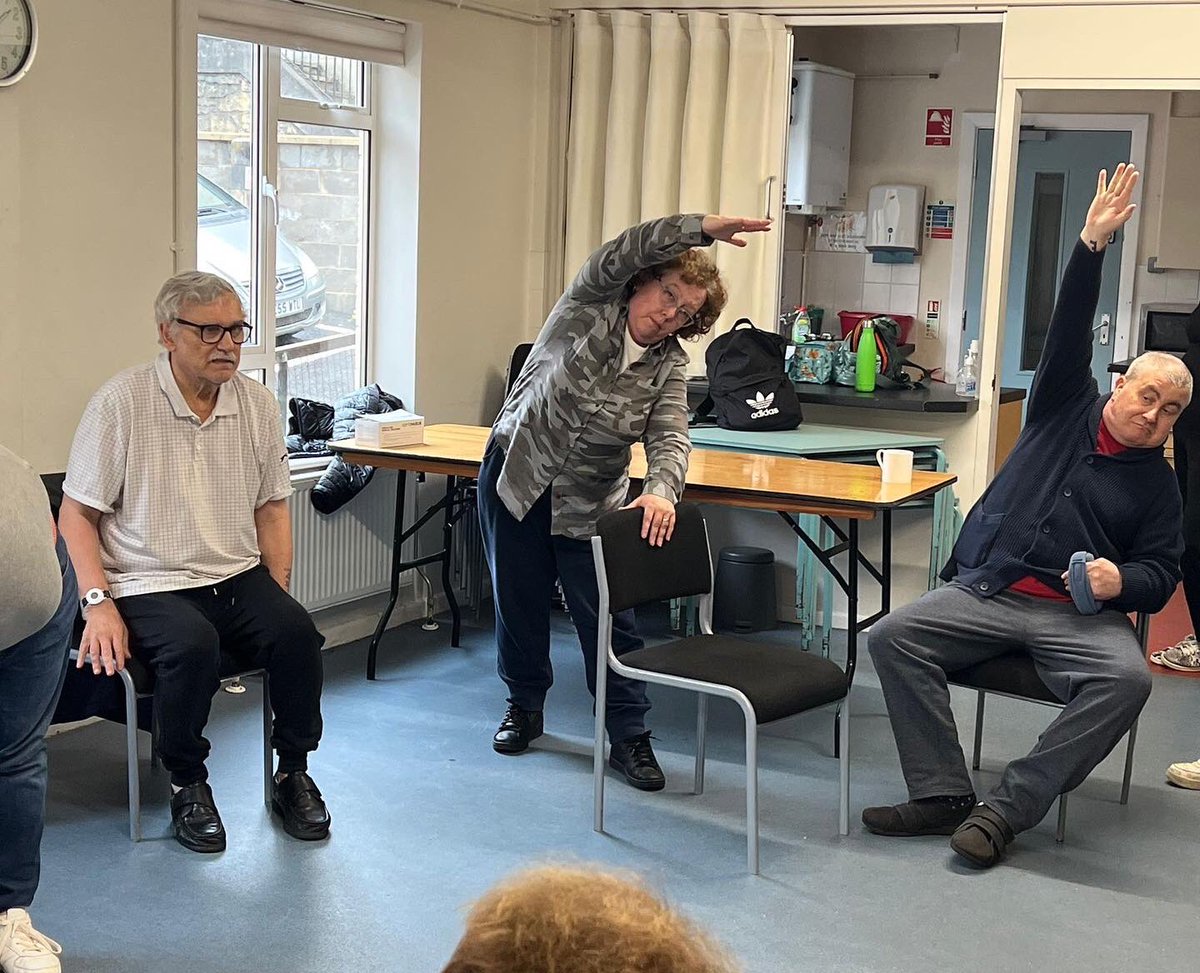 HeadwayBath's tweet photo. We’re currently running yoga sessions, with the brilliant @KaraYogaDance who has tailored and adapted the sessions to suit all abilities. Clients are really enjoying + feeling the benefits!Huge thanks to @wesportap  #sportengland - This work wouldn’t be possible without them! https://t.co/Z14DSmORG6