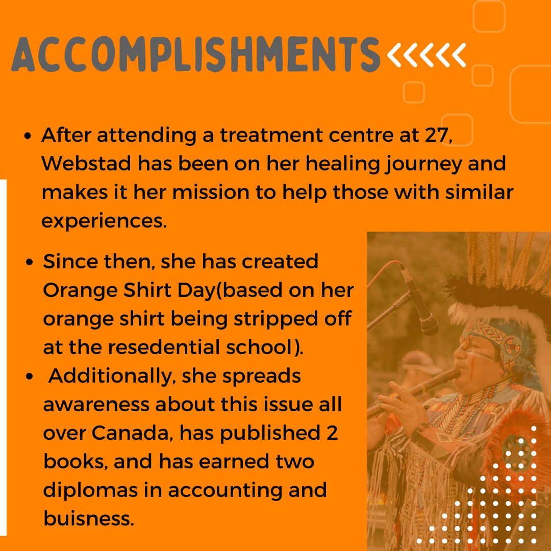 Here is some information about Phyllis Webstad!
#TruthAndReconciliation @