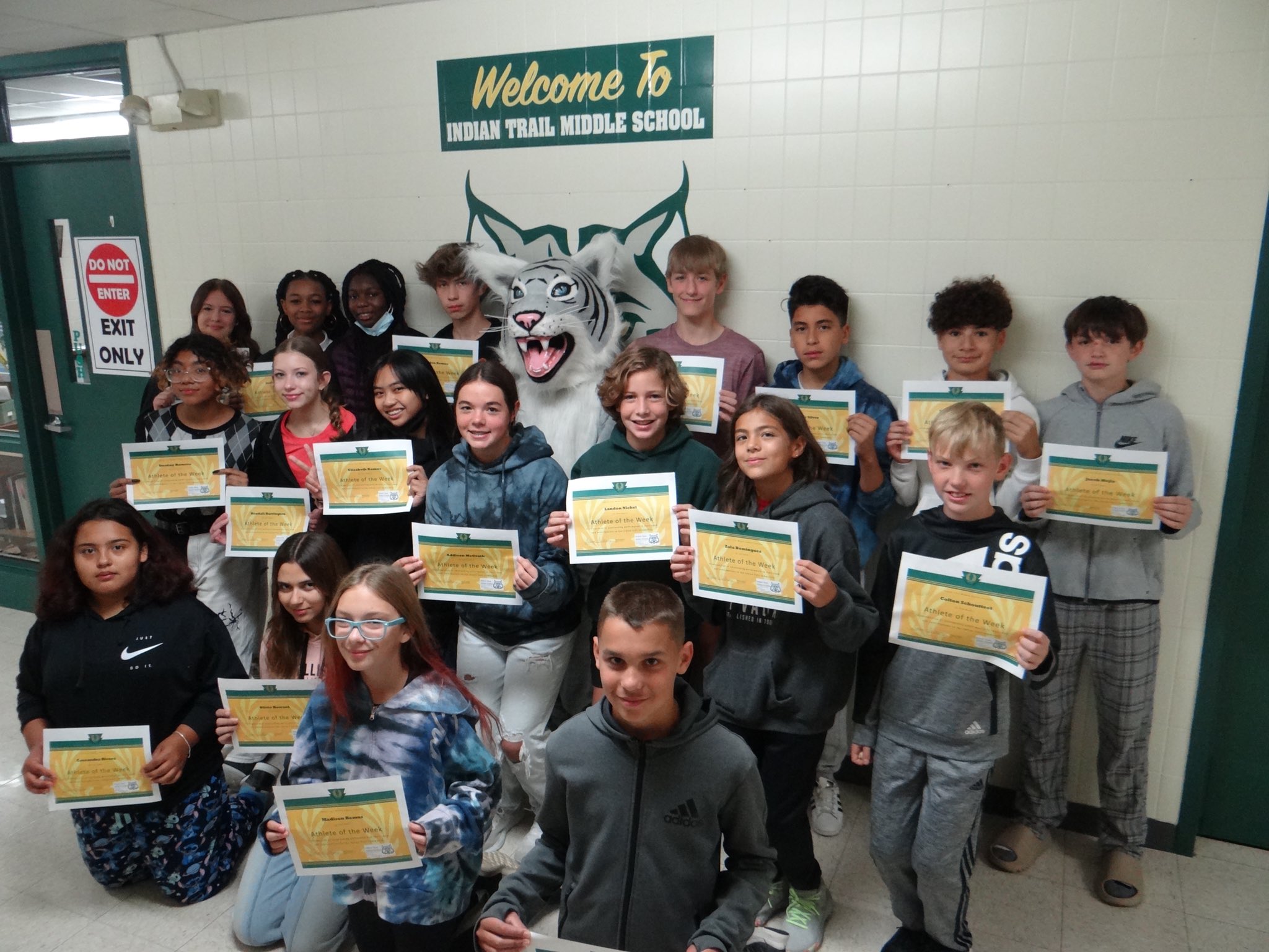 Indian Trail MS on Twitter "We were running behind a week on athlete