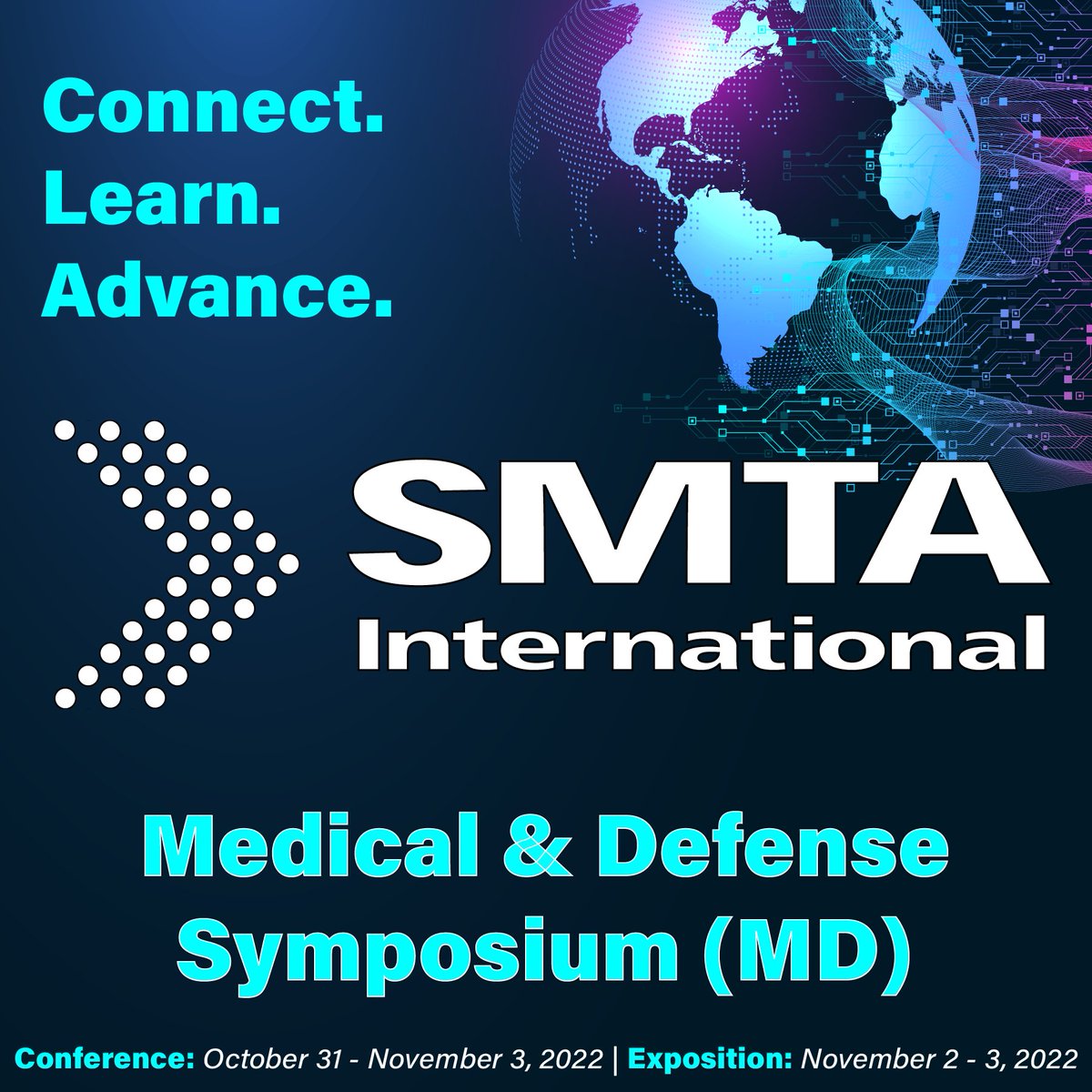 SMTAorg's tweet photo. The new Medical &amp; Defense Symposium debuts at the SMTA International conference with three sessions dedicated to the unique reliability issues faced by manufacturers of mission-critical end products. Research from Honeywell FM&amp;T, L3Harris, Plexus, Sandia National Labs and more. https://t.co/F9Wd6Rge8w