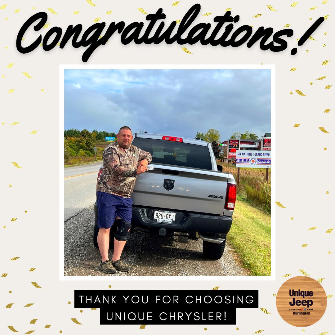 Congratulations to Shannon on their new Ram!

Thank you for trusting Abir and the Unique Jeep team with your exciting purchase!

#jeep #wrangler #unique #cars #dodge #jeeplife #4x4jeep #dodgeramtrucks #jeepwrangler #rubicon #burlington #uniquechrysler #ram1500 #ramtrucks