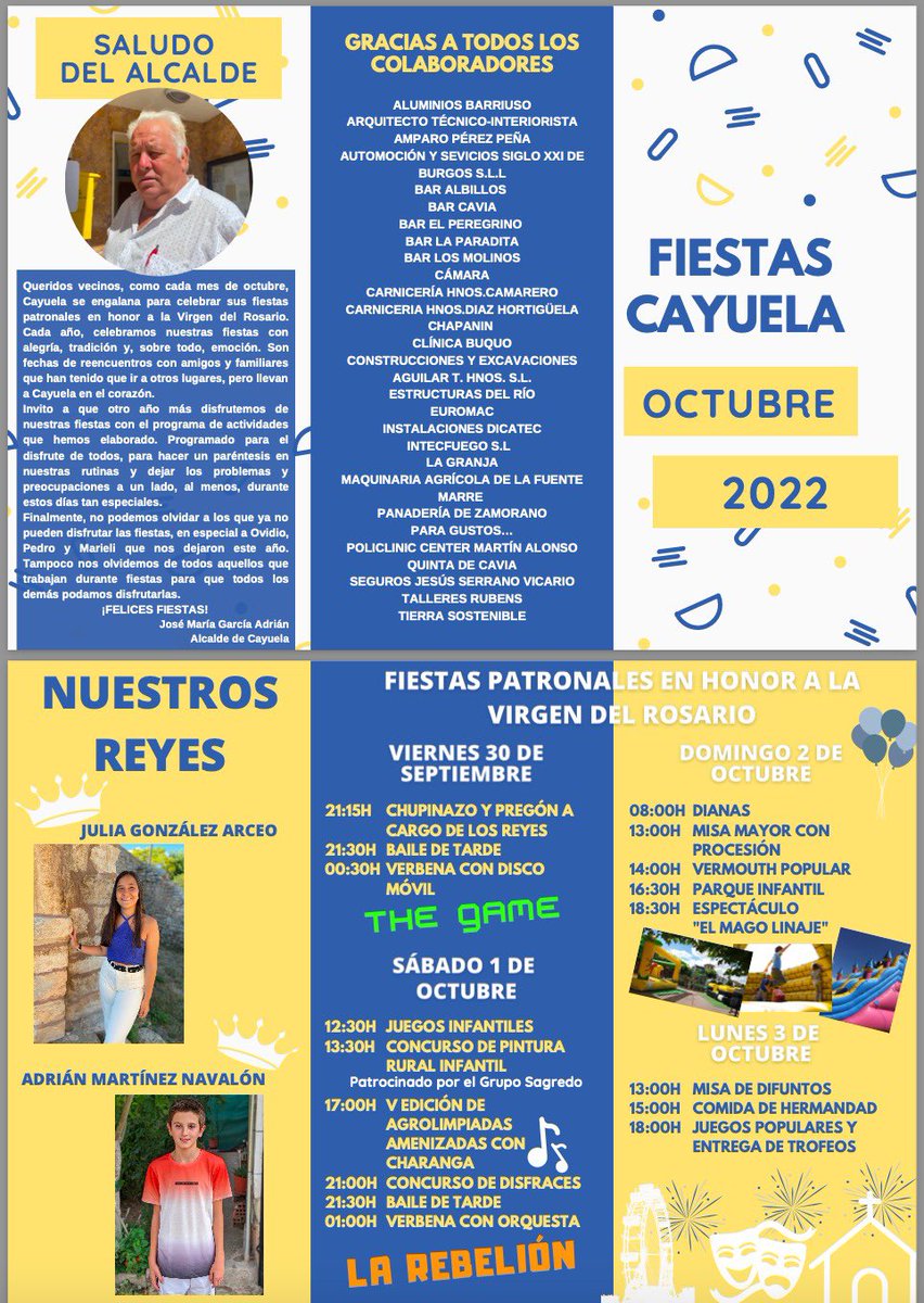 CayuelaBur's tweet photo. Tres dos uno… fiestaaaa @correodeburgos @diariodeburgos @CadenaSerBurgos @la8burgos @radioarlanzon @Canal54TVBurgos @ https://t.co/Ccd2Lp7dXK