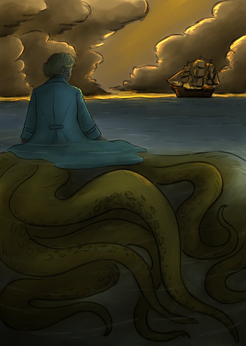 cecillusive's tweet photo. had the pleasure and honor of working with @Ardeospina for the OFMD Big Bang on her incredible fic The World Ender, a canon divergent fantasy AU where Stede is the kraken! Some of the art I did and link to the fic threaded below! (1/6)
#OurFlagMeansDeath #blackbonnet #ofmdbb2022 https://t.co/5bRBPGfzA1