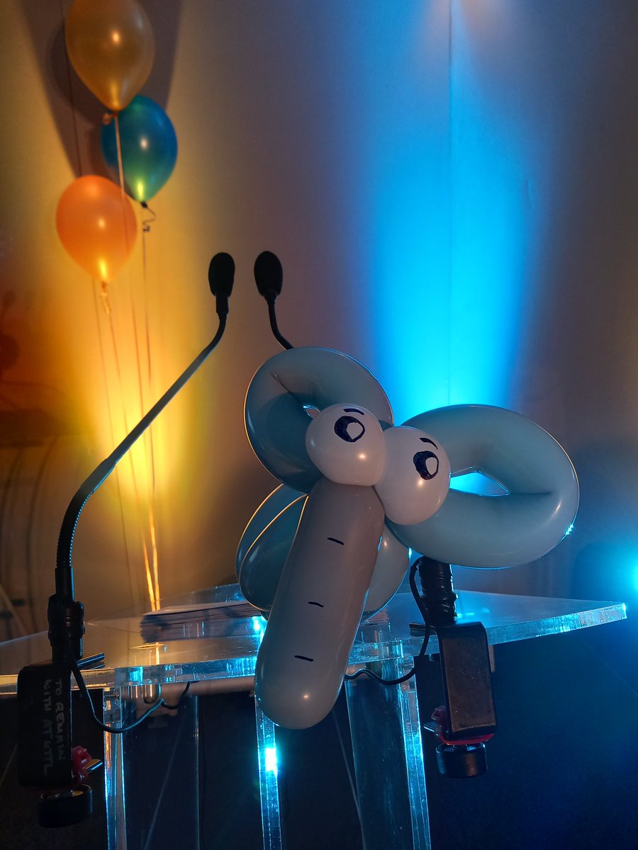 The Paediatric Research Team mascot for the evening.... Hopefully the team will be on the podium too when it comes to announcing the winners! #GMHCRA22