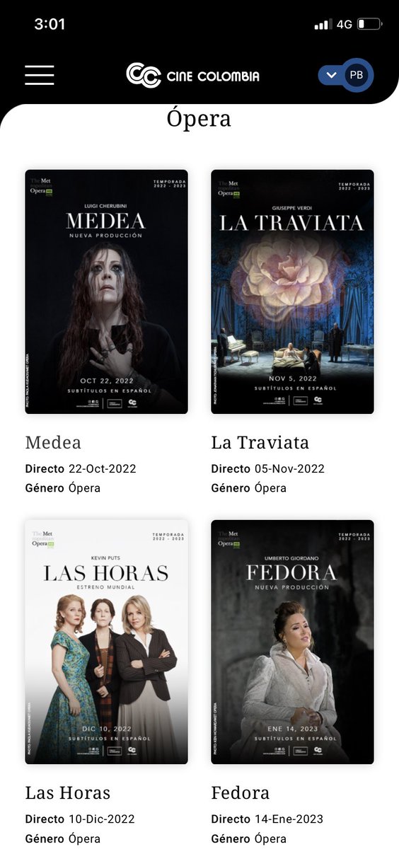Pia_Barragan's tweet photo. Sin pila pero con la ilusión de volver a aplaudir en cines, aunque no nos escuchen del otro lado… Ya pronto volveremos a encontrarnos con las transmisiones #LiveHD de la @MetOpera que reúnen a los apasionados de la ópera en los cines del mundo. ¡Prepárense!
#PuraPasión https://t.co/LVqxzjn9AX