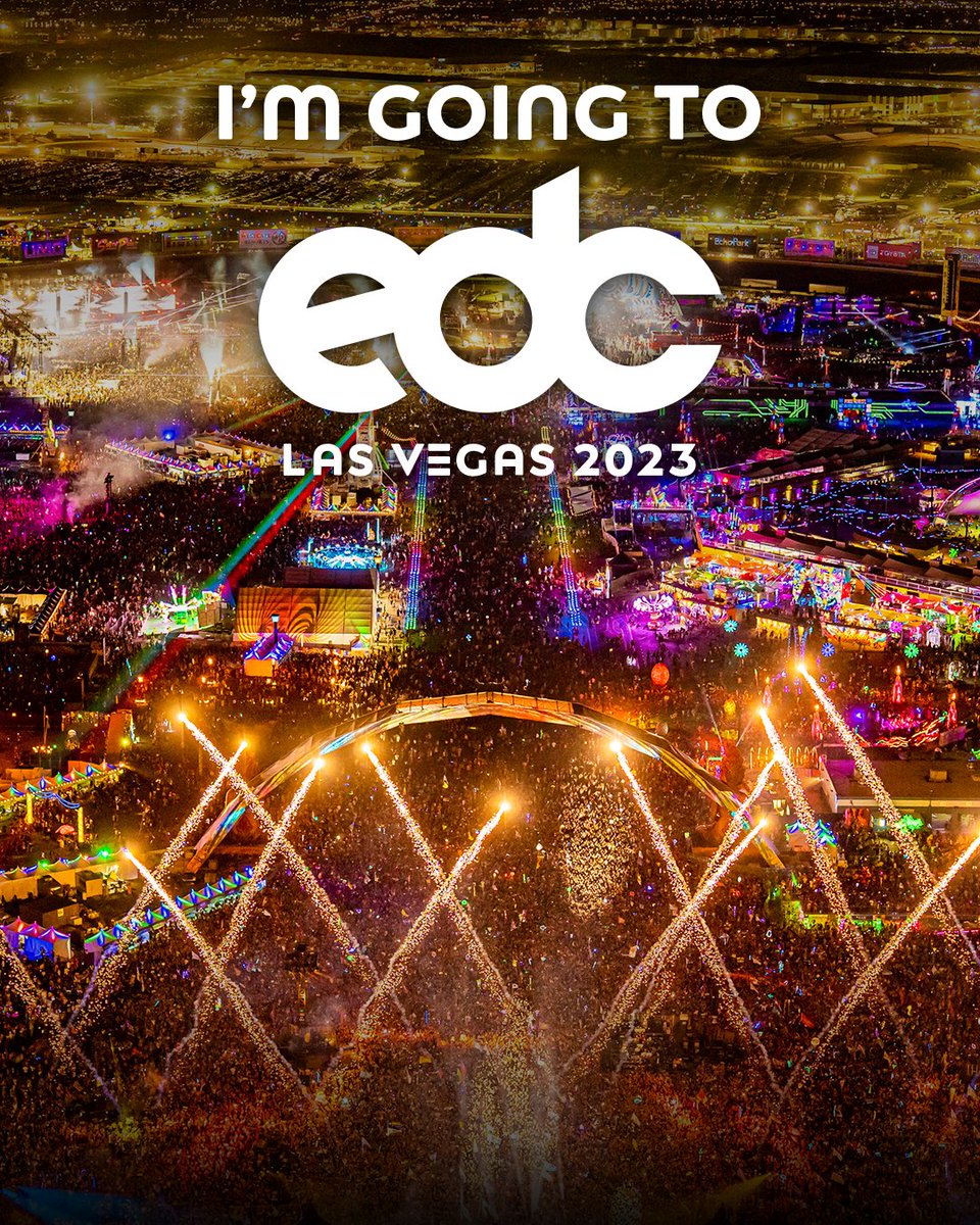 EDC_LasVegas's tweet photo. No place we'd rather be than #EDCLV2023!🎆 Share and tag us + @pasqualerotella if you'll be dancing with us Under the Electric Sky!⚡️🎡 You may receive a special surprise in your DMs. 🎁

Limited GA+ and VIP Passes remain → https://t.co/RJZenVm1PB https://t.co/UEtHjs6tKO