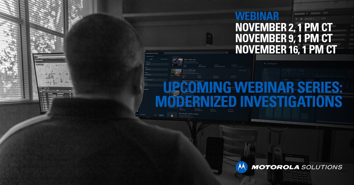 ⏰ November: Join us for a three-part virtual webinar series showcasing how modern, intelligent software can help your agency engage in data-driven outcomes & accelerate case closures. Save your seat today: bit.ly/3UIPvlh