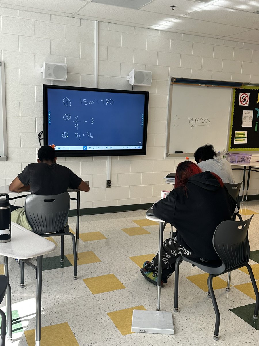 Algebra 1 short check up before we move on!  @WearePACEWest