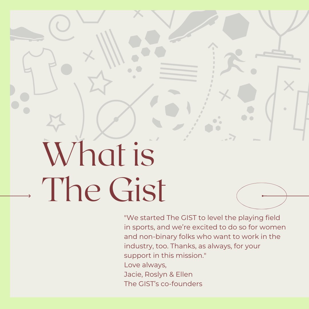 AlbionComm's tweet photo. Are you looking for a career in sports? Check out the new job board launch created by The Gist! A new source dedicated by women to help “level the playing field” for women and non-binary people who strive to work in sports!

Check out the link in our bio to see the job board! https://t.co/BOEDx9K7N2