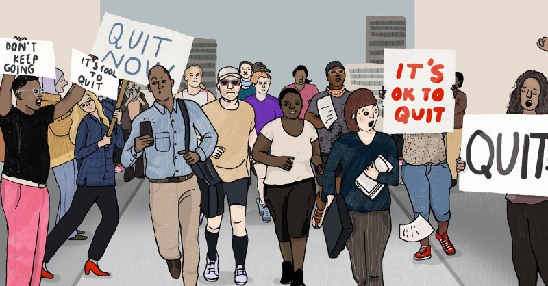 WSJ's tweet photo. In her new book, Annie Duke makes the case for quitting—and not quietly.