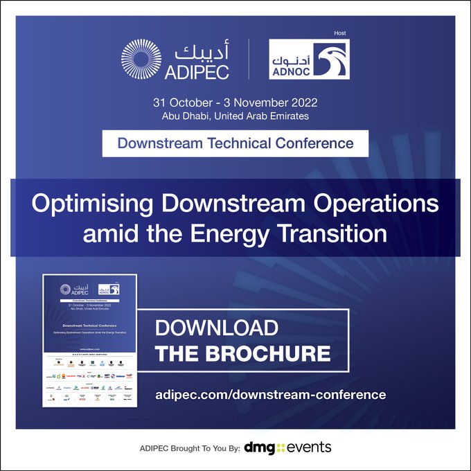 #ADIPEC2022 Conference Announcement. The ADIPEC Downstream Technical Conference will be providing over 20 confirmed sessions on this topic this year. Don't miss it. #FutureOfEnergy @ADIPECOfficial @ADNOCGroup #OilAndGas40 #OilAndGas