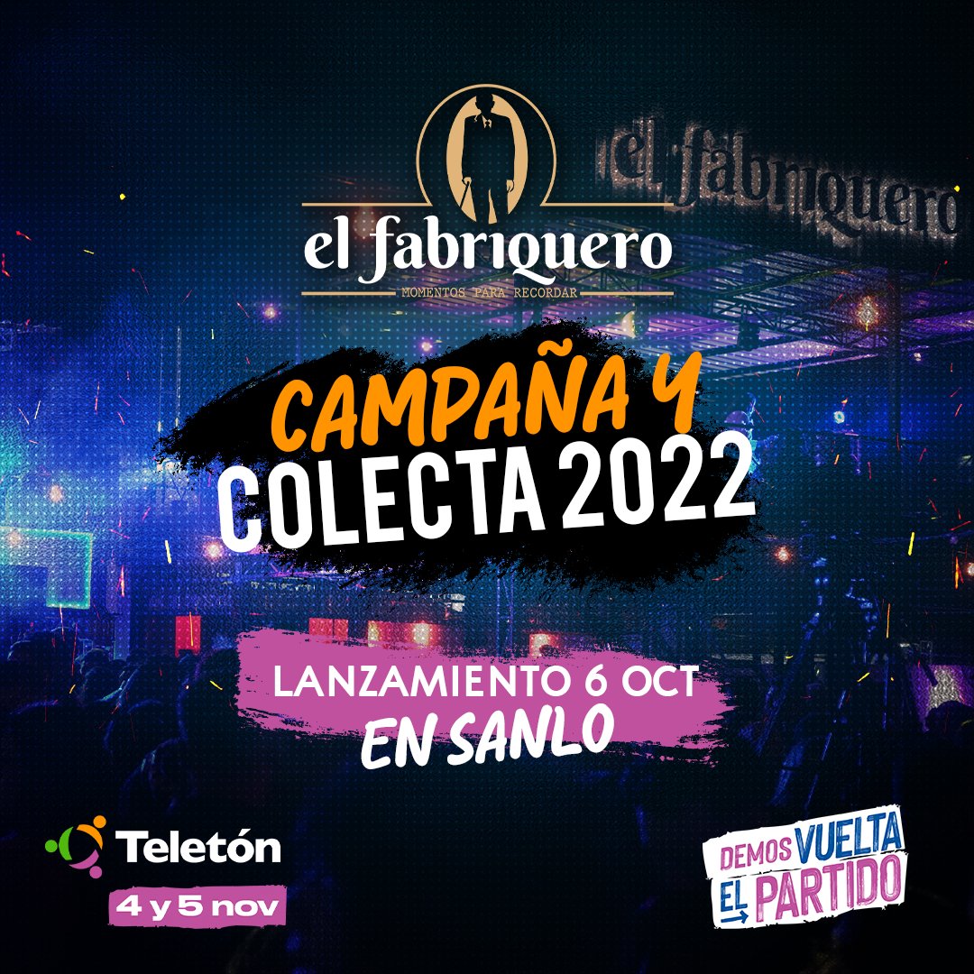 ¡Se viene el lanzamiento de nuestra gran campaña y colecta 2022! 🎉

Este jueves 6 de octubre te esperamos en <a href="/elfabriqueropy_/">El Fabriquero</a> para contarte todo lo que tenemos preparado este año y poder compartir una noche divertida con shows musicales y más sorpresa 😎🧡