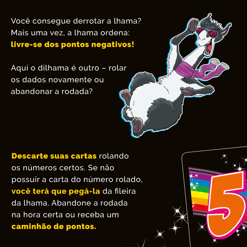 PaperGamesEd's tweet photo. Rápido, divertido e totalmente viciante, LHAMA Dados é o jogo perfeito para quem quer garantir emoção e um tempo de qualidade em família❤️
Chegou a hora de deixar os dados rolarem com LHAMA Dados 🎲🎲
#PaperGames #PaperGamesED #umjogoemcadamesa #LHAMADados https://t.co/skmnf0ZqM4