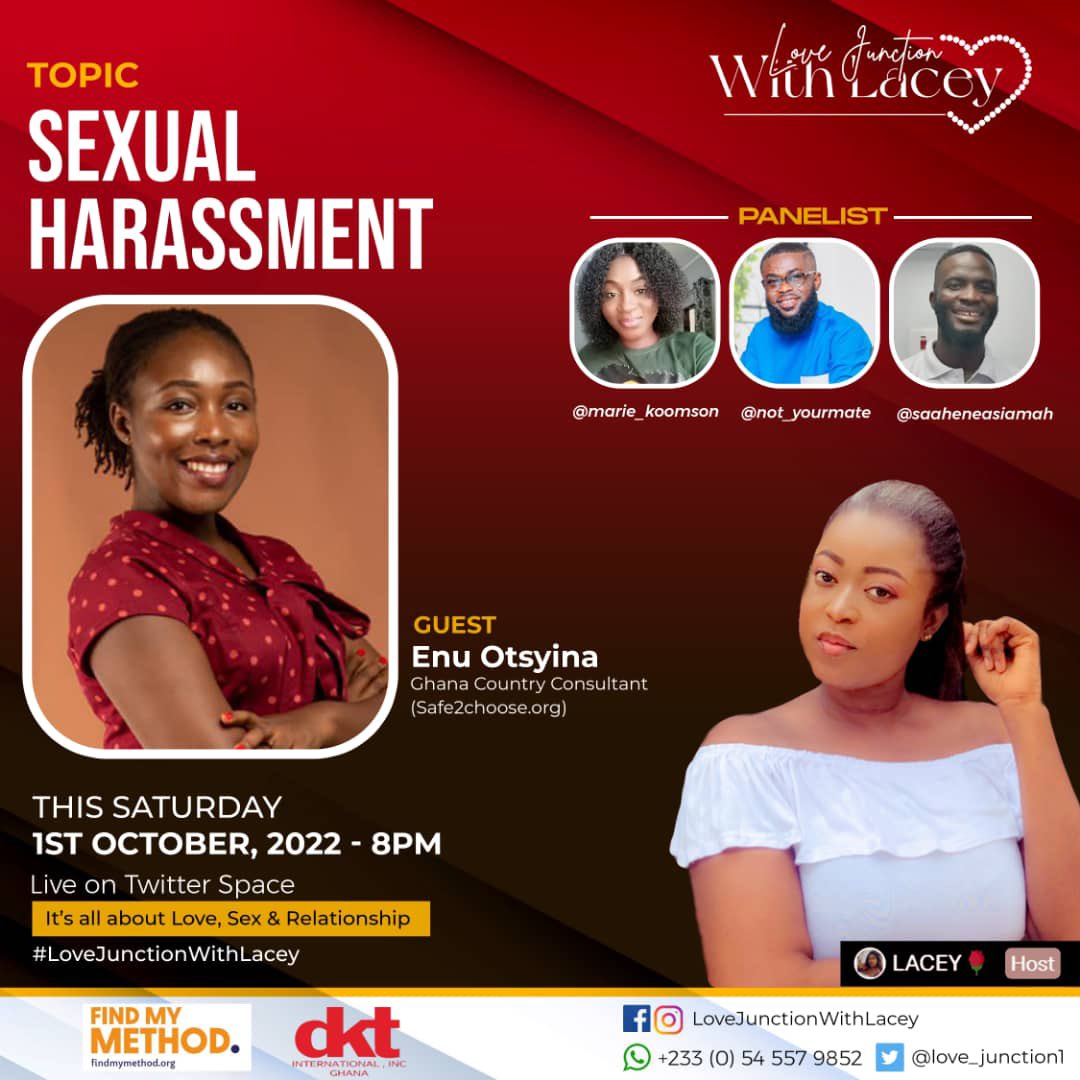EfyaKese's tweet photo. Between men and women who are mostly sexually harassed? This and many others to be discussed this Saturday on #LoveJunctionWithLacey make a date❤️. You can’t miss it🥰❤️🔥✌️ https://t.co/XC6Z5Z5CN3