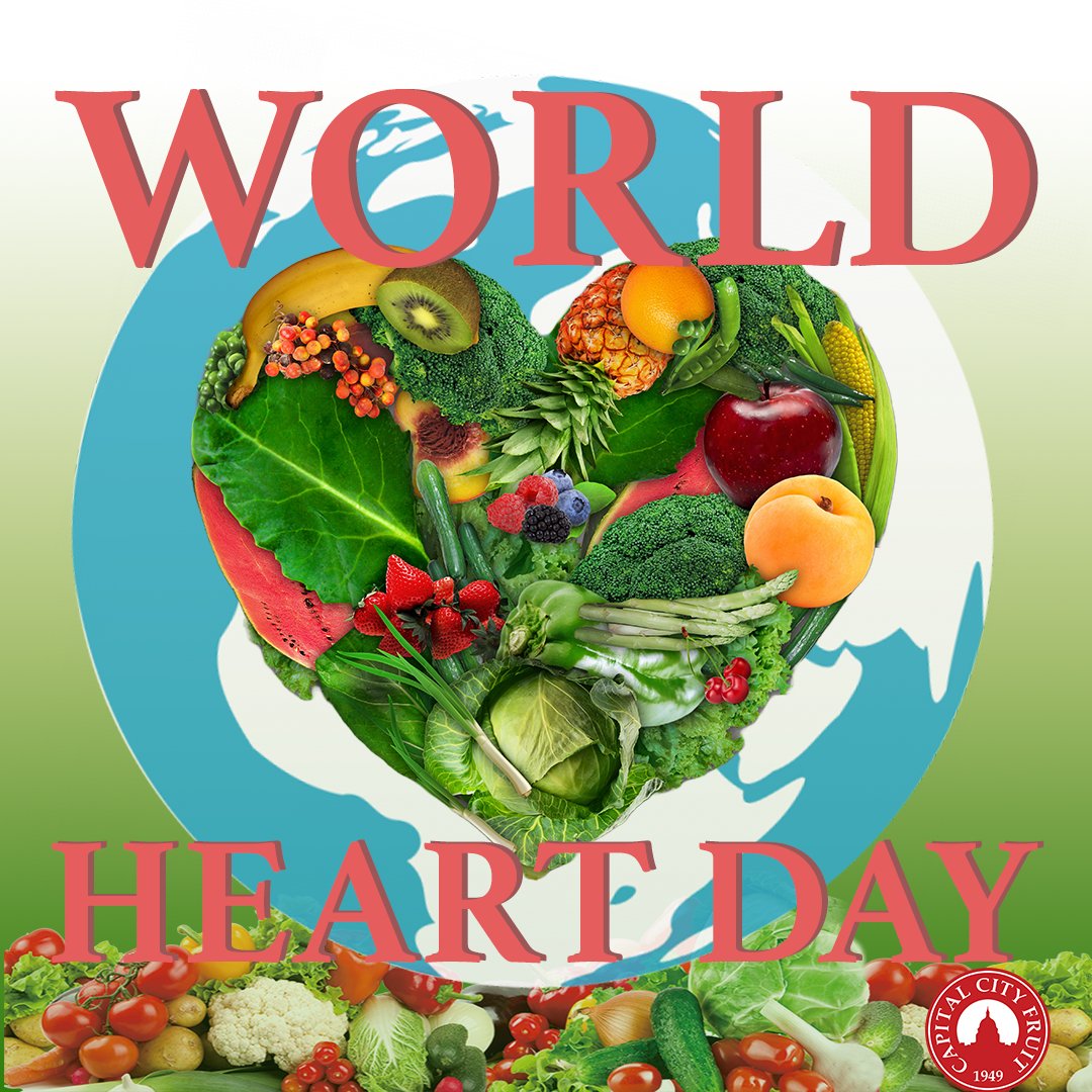 Today is World Heart Day. At Capital City Fruit, we have many fresh produce options to choose from that are great for keeping your heart healthy. Check out our long list of items at capitalcityfruit.com/shop/ and have your order delivered right to your doorstep.