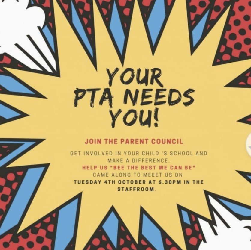 Can you spare some time to get involved? Our parent council needs new members. All welcome....