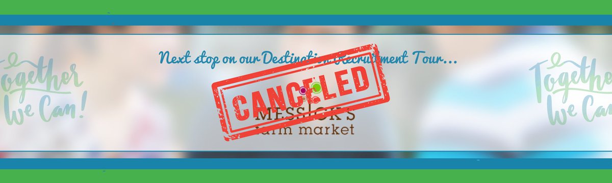 FCPS1jobs's tweet photo. Due to the inclement weather expected to head our way, our #DestinationRecruitment Tour Stop to Messick's Farm this Sunday has been cancelled.
If you were planning to stop by and see us, and are still interested in employment please email ginger.obrien@fauquiercounty.gov. #FCPS1 https://t.co/vgmAgZNkdc
