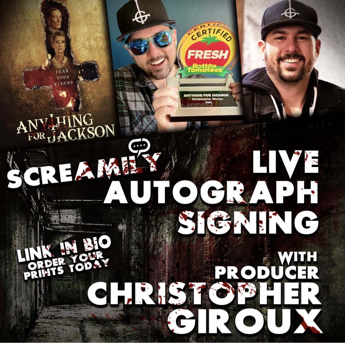 ConventionsEtc's tweet photo. Streamily Presents SCREAMILY!
October 18- Julian Richings, @JulianRichings and Christopher Giroux @A_Chris_G_Film will be signing LIVE!
Order your prints today - https://t.co/oT79fxKerU
#Screamily #Streamily #Live #Autograph #Supernatural #Anythingforjackson https://t.co/YyBtutTrbu