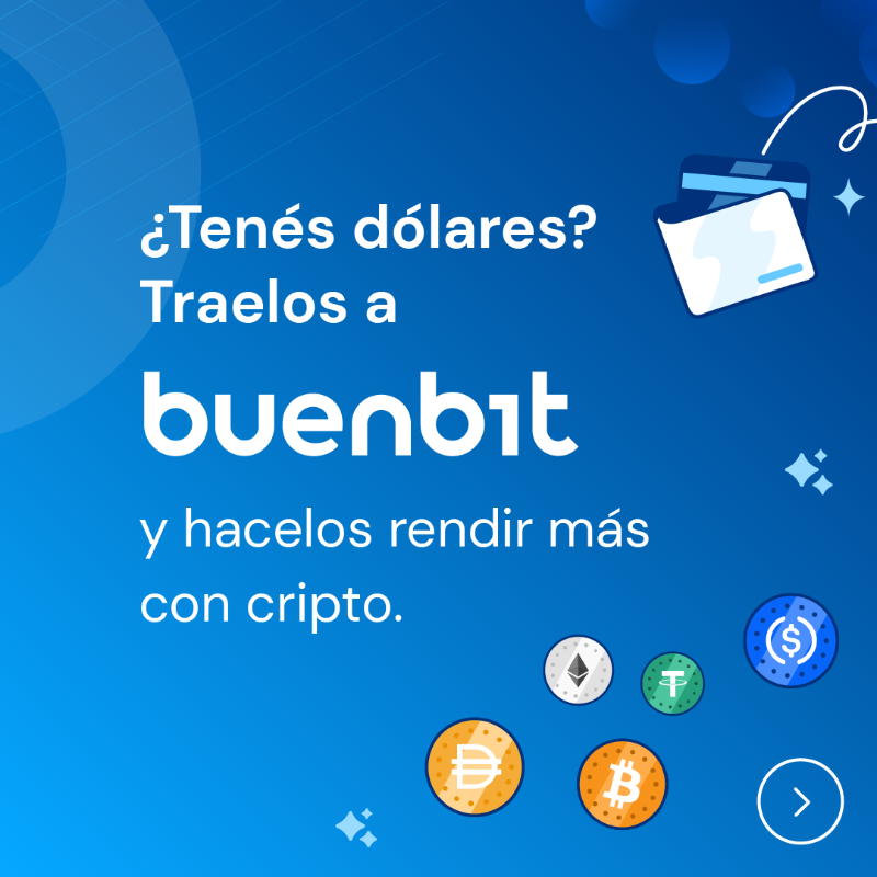 NexoARGENTINA's tweet photo. Que tus USD no queden bajo el colchón 😴. Traelos a Buenbit, convertilos en dólares digitales y generá ganancias diarias ¡Descargá la app!