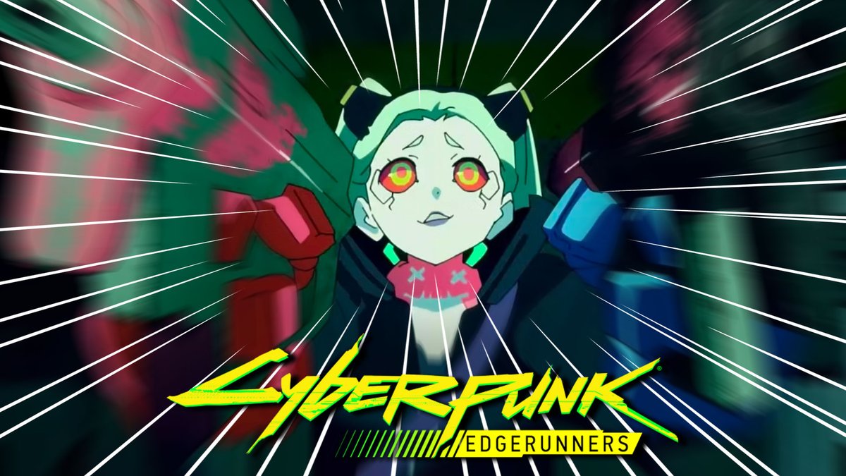 GlassReflection's tweet photo. In a move that feels two years late and simultaneously right on time, Studio Trigger and CD Project Red have collaborated to create a brand new anime series that far surpasses the video game it's attached too. In today's video we have some select reasons why! #SeeNextTweet https://t.co/YEQeVH8rc3