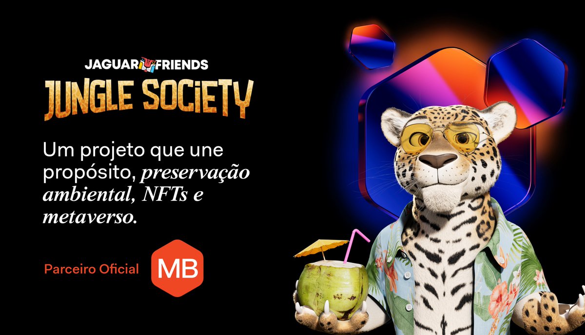 MercadoBitcoin's tweet image. O MB é o novo parceiro oficial da Jaguar Friends NY / SP 🐯

E você não pode ficar de fora de um projeto que une propósito, preservação ambiental, NFTs e metaverso.🐾

jaguarfriends.io
#jaguarfriends #junglesociety #NFT