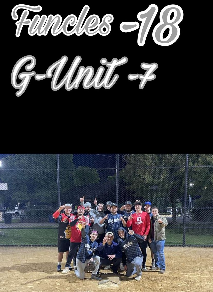 FunclesSoftball's tweet photo. 🎆The Funcles are your 2022 Northbrook Fall Champions‼️
They complete the perfect season 😤😈🥶🥳. Looks like we're gonna have to update our bio 😏. Back 2 Back baby 🏆🏆🎆 https://t.co/lZt4guUtDb