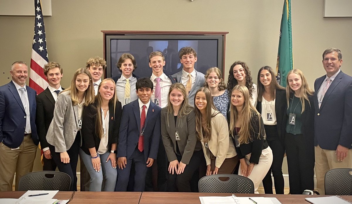 Fairport High School’s Leadership Seminar students have been traveling from New York to D.C. for 15 straight years to learn about national security and government. <a href="/USTreasury/">Treasury Department</a> was proud to host their visit to the Office of Foreign Assets Control today.