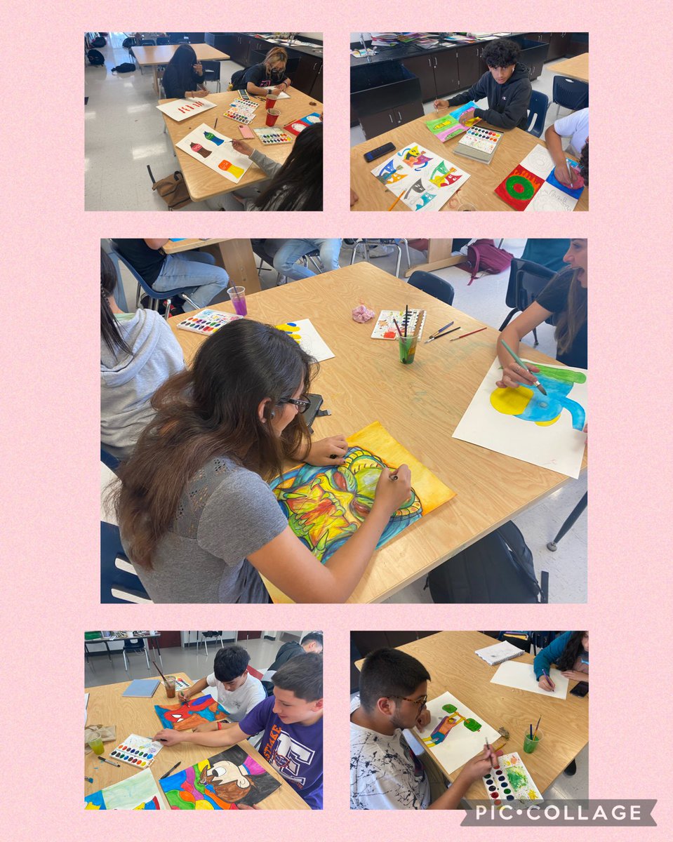 Ms. Gámez Art 1 class was inspiring, engaging, and creative.  I appreciate the left brain student having the opportunity to showcase their artistic side. #FTF #TeamSISD.