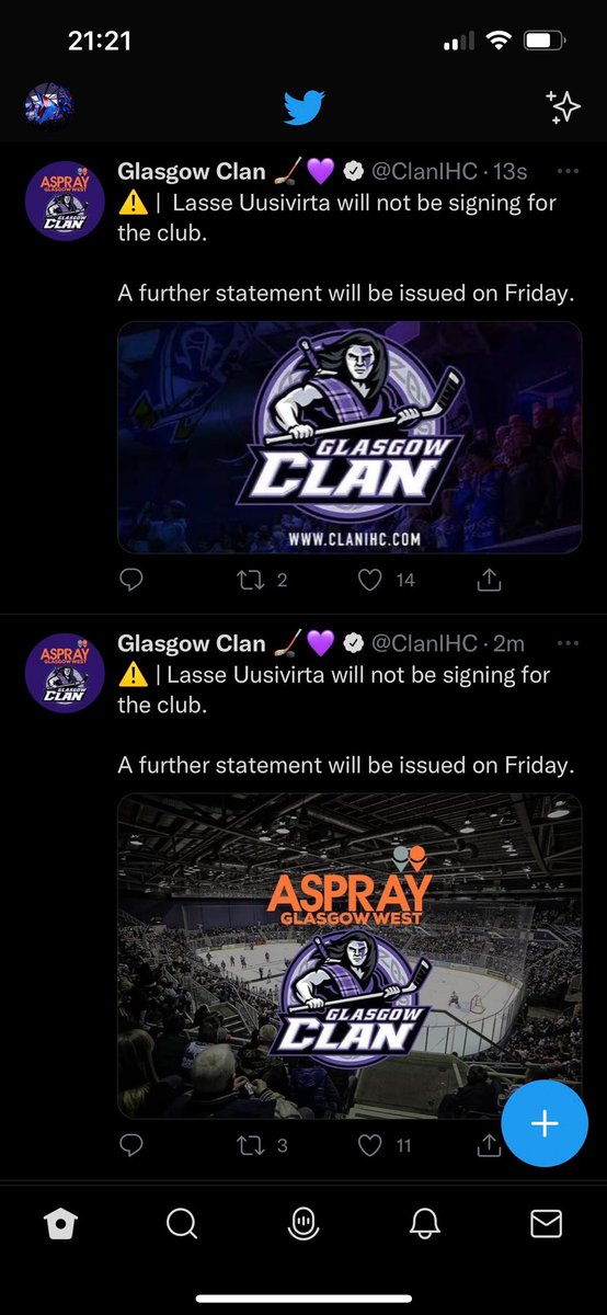 lsmith855's tweet photo. Interesting they deleted and reposted with different picture without sponsor!  

Absolutely disgusted with @ClanIHC https://t.co/0xZjpcGt9z