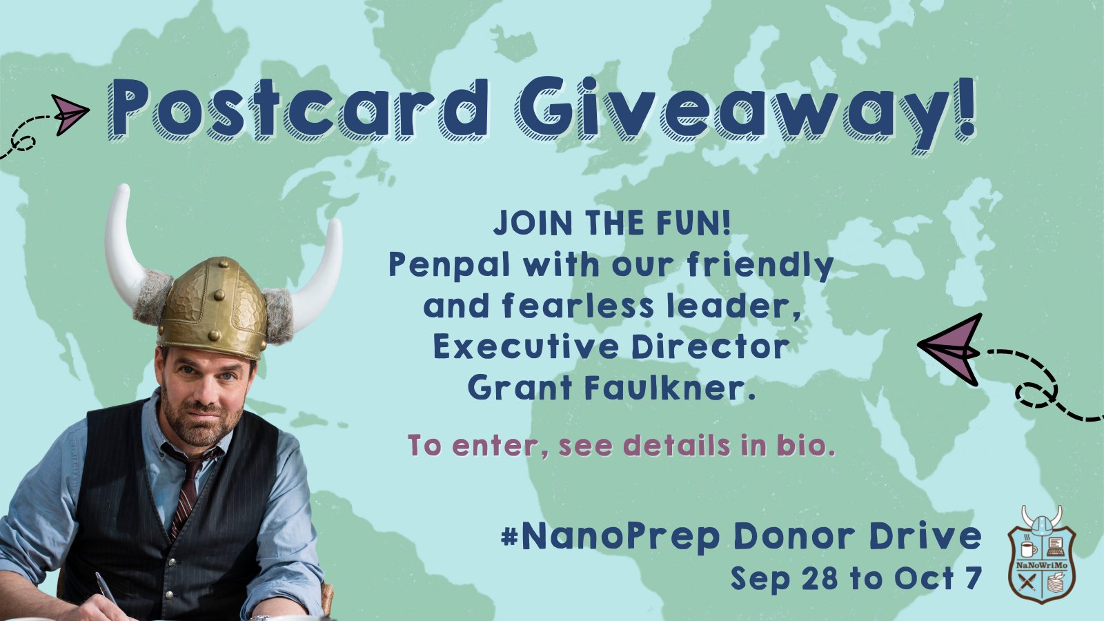 NaNoWriMo on Twitter "🤩 Attention all Wrimos! We have TEN personalized postcards to giveaway