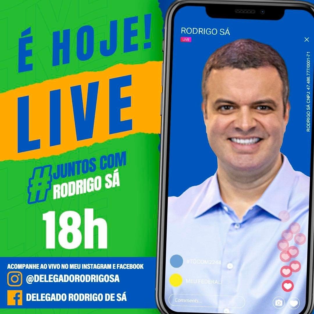 DelRodrigoSa's tweet photo. É hoje!

A partir das 18h, você tem um encontro marcado comigo aqui nas minhas redes sociais para uma super live. Vem comigo!

Aguardo a participação de todos! 2️⃣2️⃣4️⃣4️⃣🚀 e confirma!

#RodrigoSá #DeputadoFederal #MotociclistaLegal #CNHnaEscola #CNHSocial #Amazonas #Oportunidade https://t.co/Cg7Szimx85