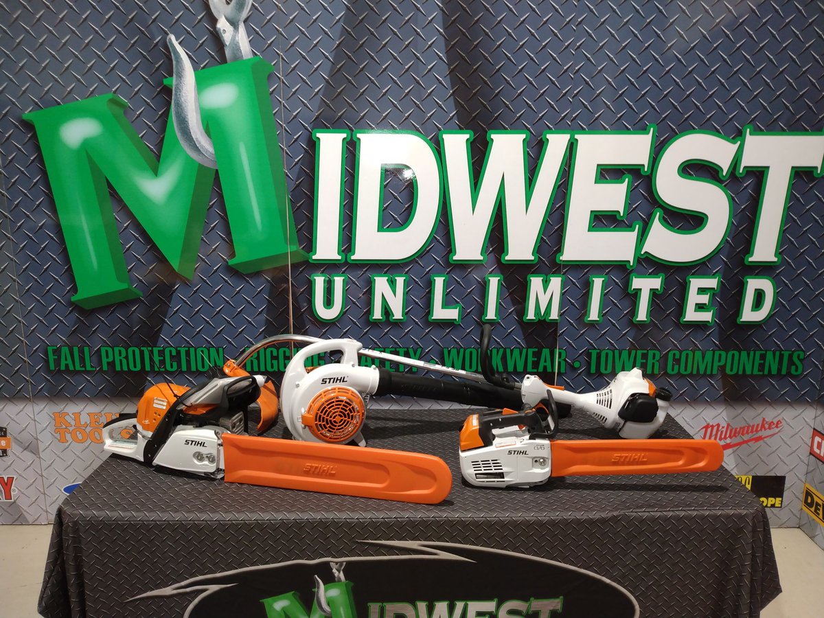 MWULincoln's tweet photo. Big and small, we've got it all for fall!  Head out to Midwest Unlimited, Lincoln's Premier Certified STIHL dealer. We carry a huge selection including several sizes of chain saws, trimmers, leaf blowers, weed eaters, shredder vacs, and accessories. #STIHL #MidwestUnlimited https://t.co/syAwD7Tvoq