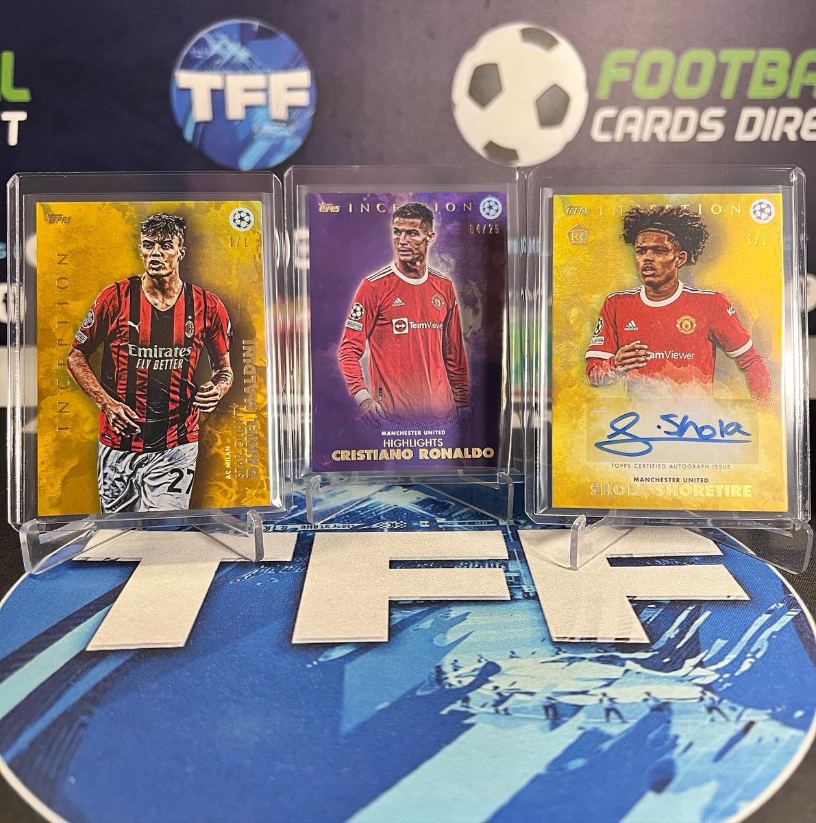 TFFBREAKS's tweet image. Topps Inception Soccer 21/22 #8 Highlights! 👀

Shoretire 1/1 😍🤩
Maldini 1/1 🔴🔥
Ronaldo /25 🐐

What a break that was 😍

Thanks for the support! 💪

Get your spots here ⬇️
TFFBREAKS.COM

#topps #toppssoccer #toppsinception #inceptionsoccer #footballcards #thehobby