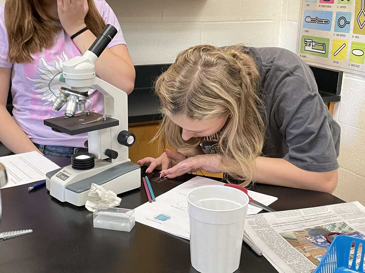 NaplesKatie's tweet photo. Creating microscope slides in living environment today was a blast! @PortByronCSD 🔬#GoPanthers https://t.co/ic4Uv93gdR