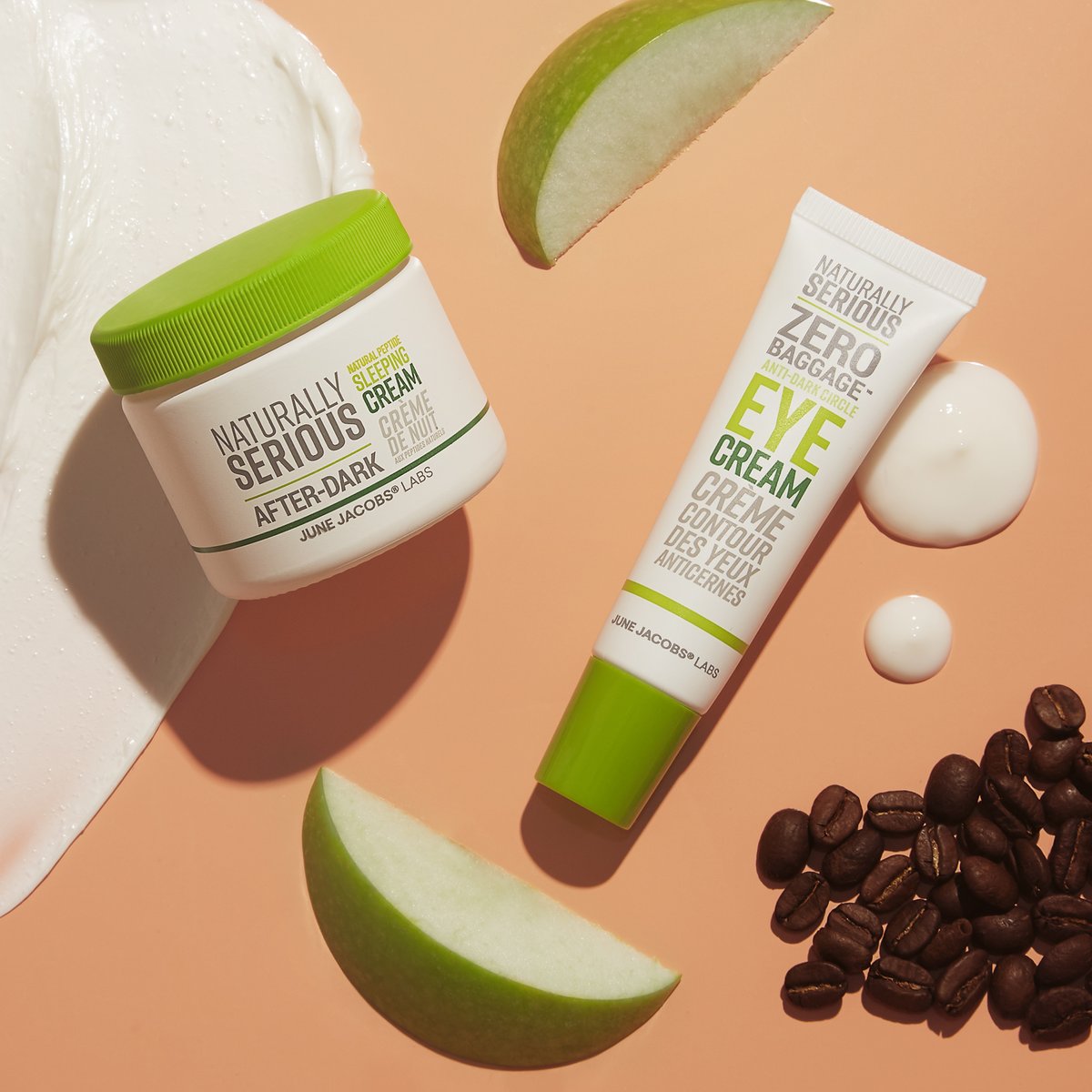 NSskin's tweet photo. The p.m. power pair you need 🌙 Apple Extract, a natural humectant found in both After-Dark Natural Peptide Sleeping Cream and Zero Baggage™ Anti-Dark Circle Eye Cream, helps pull in moisture and plump the look of fine lines for the look of hydrated and luminous skin✨ https://t.co/4UlD8QWfjV