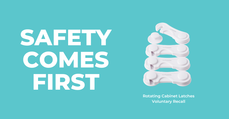 NorthStatesInd's tweet photo. North States Industries issued a voluntary safety recall of its Toddleroo by North States Rotating Cabinet Latch (model number 6178, UPC 0-26107-06178-2 and 0-26107-06177-5) in cooperation with the U.S. Consumer Product Safety Commission (CPSC). The latching button can (1/2) https://t.co/oR4CM731Nu