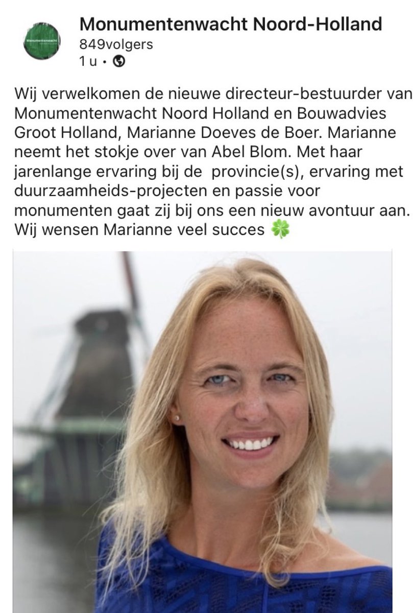 Mooie nieuwe baan!