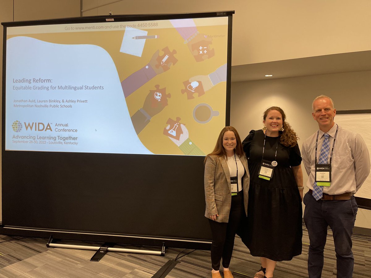 jonauld1's tweet photo. Equitable Grading for Multilingual Learners presentation done at #WIDA22. The work is far from done though. Let’s go get it and make change! @WIDA_UW @MNPS_EL https://t.co/RTixjshdmx