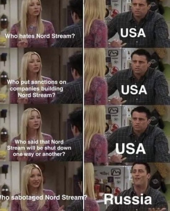 Who hates #nordstream #USA Who put sanctions on companies building Nord Stream? USA. Who said that Nord<a href="/tag/nordstream"class="tags">#nordstream</a><a href="/tag/usa"class="tags">#USA</a><a href="/tag/russia"class="tags"><span>#russia</span></a><a href="/tag/alwaysblamerussia"class="tags"><span>#alwaysblamerussia</span></a>