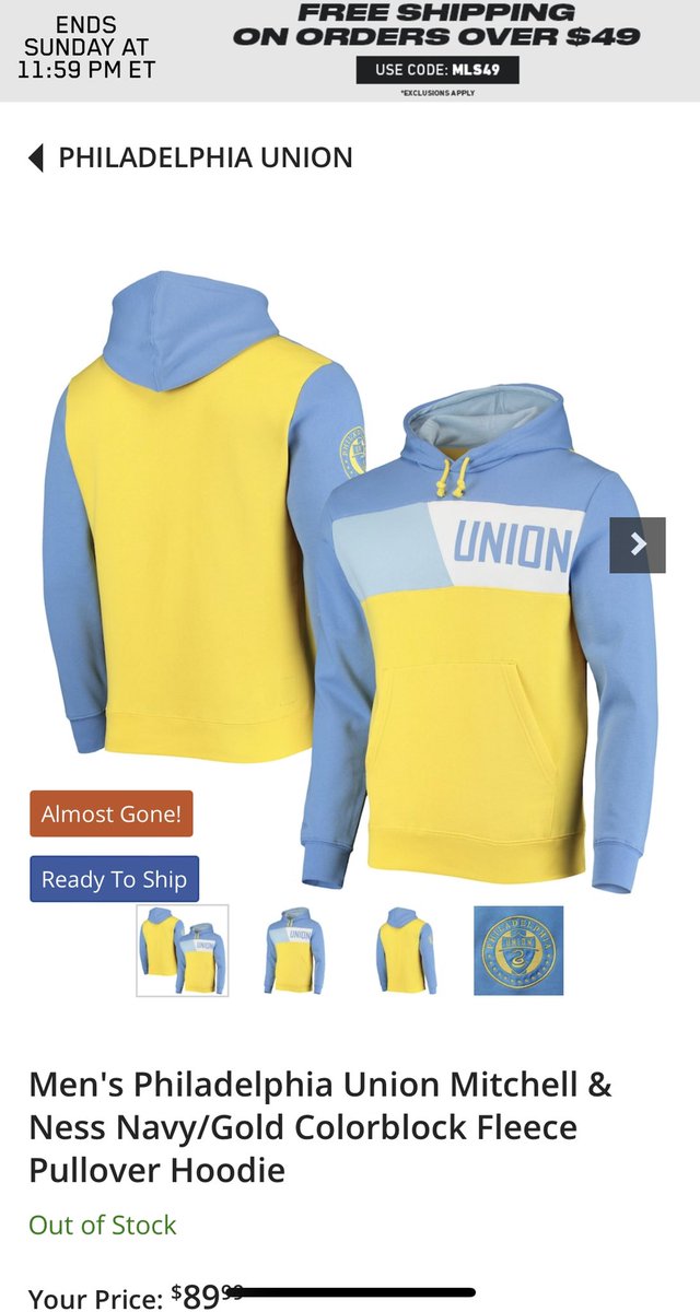 chrisgrasso43's tweet photo. @PhilaUnion can we PLEASE get these back in stock? https://t.co/Y6y3OfLBIF