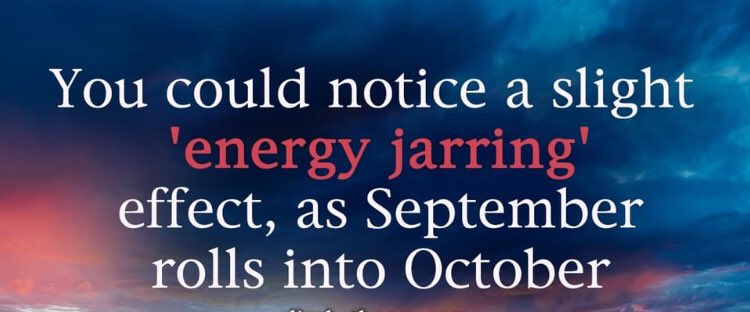 CourageFulLmoon's tweet photo. You could notice a slight 'energy jarring' effect, as September rolls into October.We're moving into a very different energy flow and if you've been doing your 'personal work' throughout September (which, hasn't always been easy-but so worth it) then your diligence https://t.co/x0P9laStgT