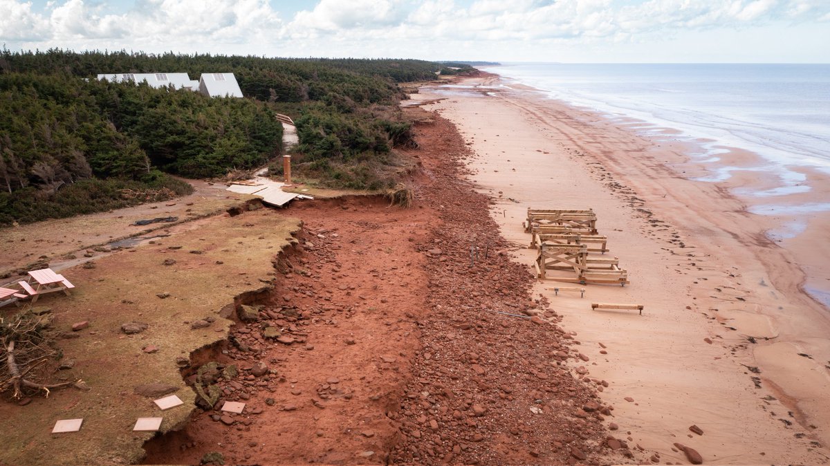 CBCshaner's tweet photo. This has been a tough week. Spent yesterday at Stanhope and Dalvay. On a positive note the Covehead lighthouse is still standing proud. I grew up going to these beaches. This was a tough shoot, #PEIFiona I don't like you! https://t.co/3HwxCbgBjV