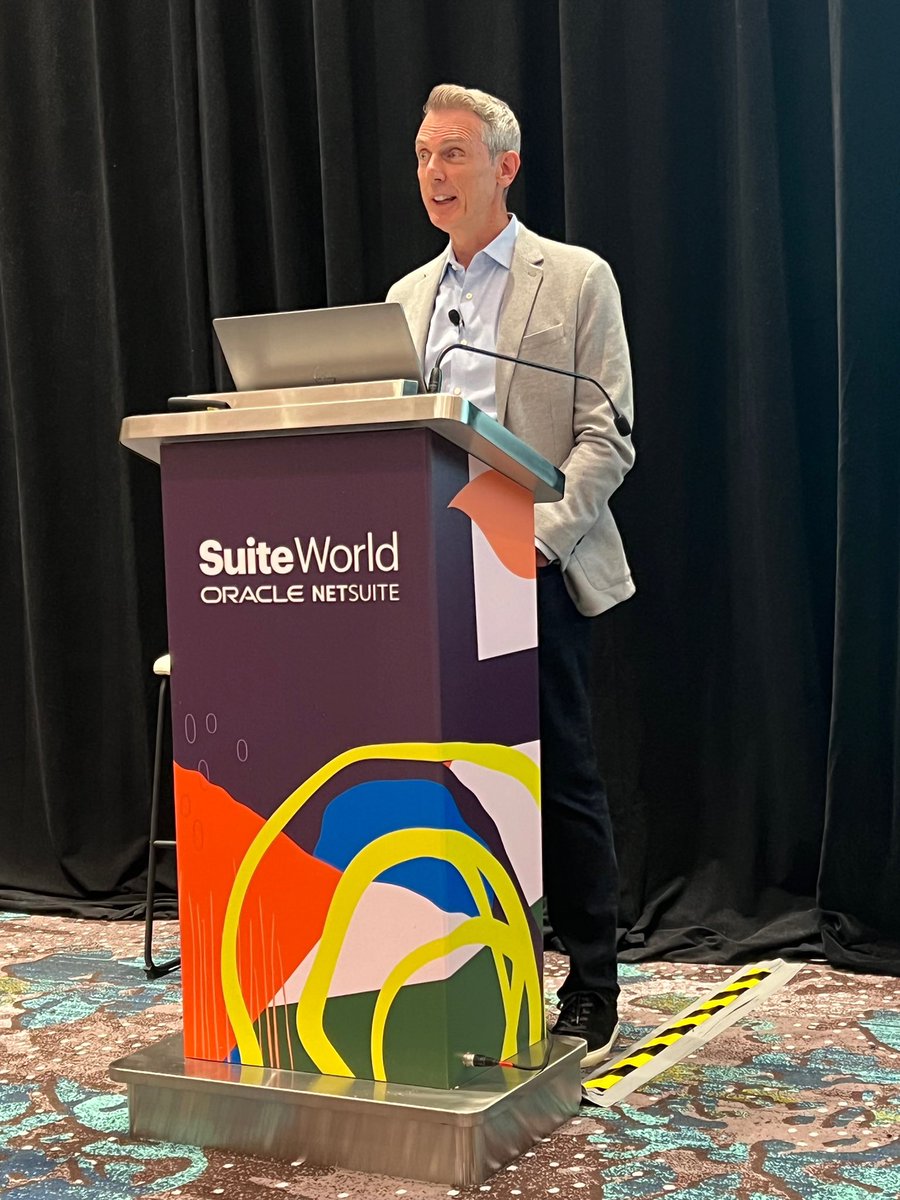 nancysansom's tweet photo. @CraigJONeill  just wrapped up his session at @NetSuite #SuiteWorld focused on how collaborative AR can help companies digitize AR while improving the customer experience #makeARhumantour https://t.co/58M1nfxid1