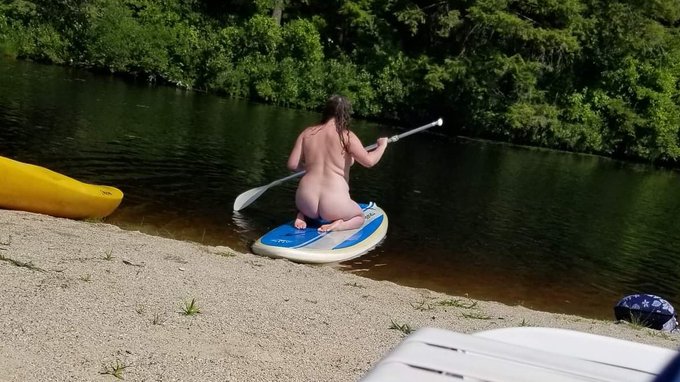 I learned how to paddle board this summer 😝  #exhibitionistgirl #NudistOutdoors #NudistLove #nudistwoman<a href="/tag/exhibitionistgirl"class="tags">#exhibitionistgirl</a><a href="/tag/curvesfordays"class="tags"><span>#curvesfordays</span></a><a href="/tag/skinnydip"class="tags"><span>#skinnydip</span></a><a href="/tag/bubblebutt"class="tags"><span>#bubblebutt</span></a><a href="/tag/skinnydipping"class="tags"><span>#skinnydipping</span></a>