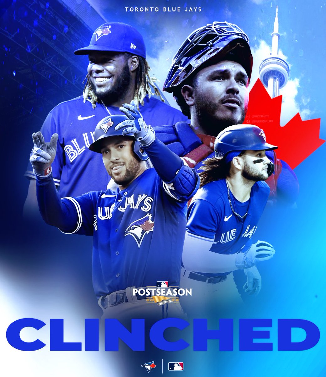 HendrixHockey_'s tweet photo. The Toronto Blue Jays have clinched a Postseason Birth. 

Support Appreciated 💙
#NextLevel #BlueJays #Toronto #MLB #mlbbfanart #MLBTV #postseason #mlbtwt #torontobluejays #jaystalk #Vladdy #BoFlow #Kirk https://t.co/aspr9CGOqv
