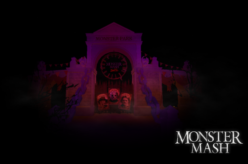 MashRblx's tweet photo. On September 30th step into the forbidden realms of these iconic horror monsters and discover the place where these depraved legacies were born. Freddy Krueger, Jason Voorhees, Leatherface, and more at Monster Park Theme Park!

#RobloxDev #Roblox https://t.co/pliIWaZDRA