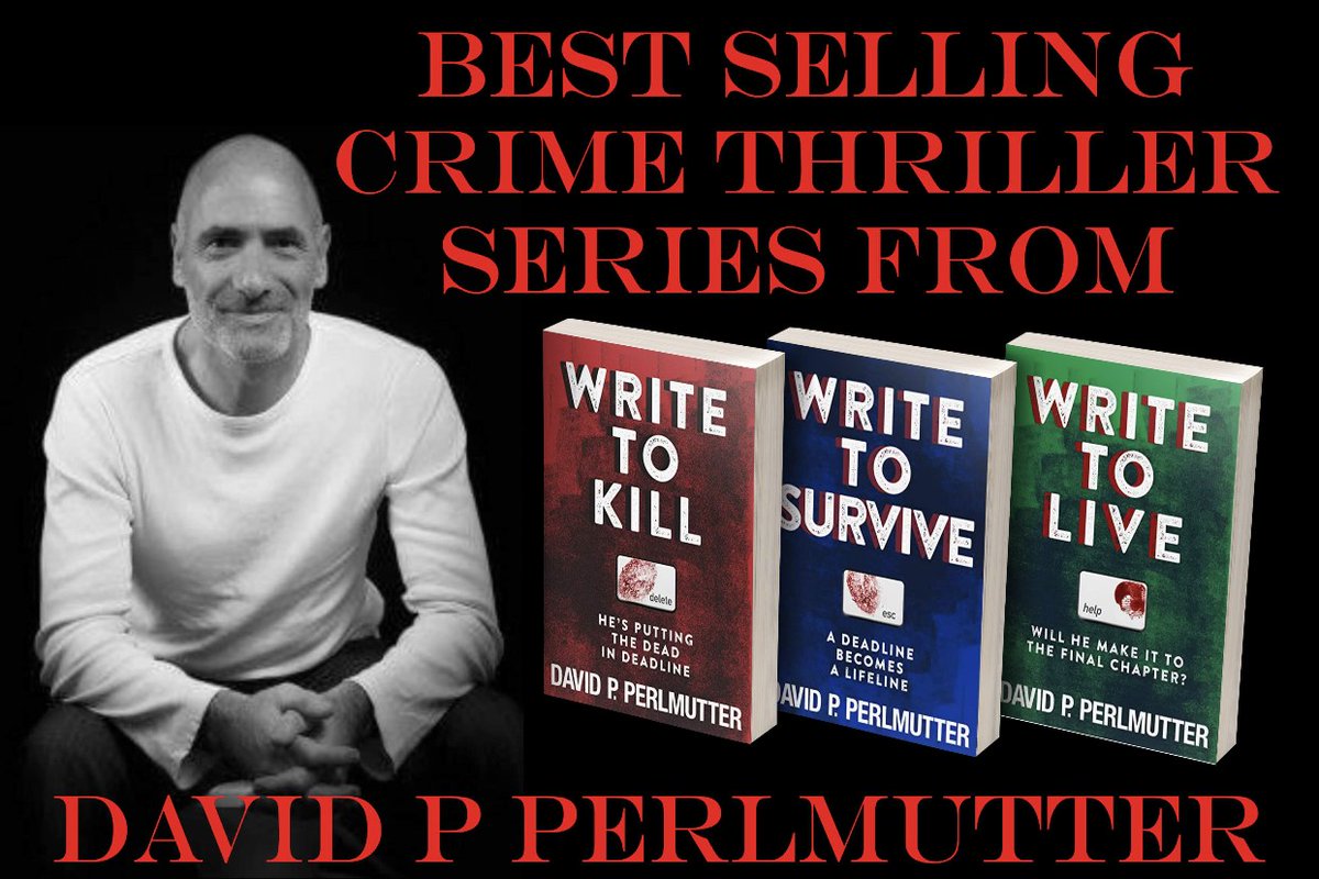 davepperlmutter's tweet photo. 5⭐️⭐️⭐️⭐️⭐️ I've read a lot of #CrimeFiction books, and #WriteToKill, #WriteToSurvive and #WriteToLive are up there. https://t.co/o4xjtR4Kpz #bookbangs #IARTG #bookboost #thriller #bookbuzz #mustread #bookblast #crimewriter #Crime #Fiction #BooksToRead #bookreview #BookBuzzer https://t.co/xc1Xeybg5z