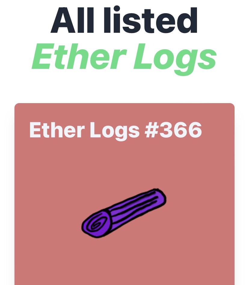 EtherLog's tweet photo. gold log is now gone. thanks for holding as we prepare for the etherlog marketplace :D
**not final image**
#etherlog https://t.co/Tb5woxp3Ij