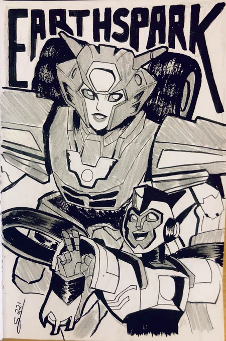 Been busy so here is a repost of all my Earthspark fanart. #Transformers #TransformersEarthspark 